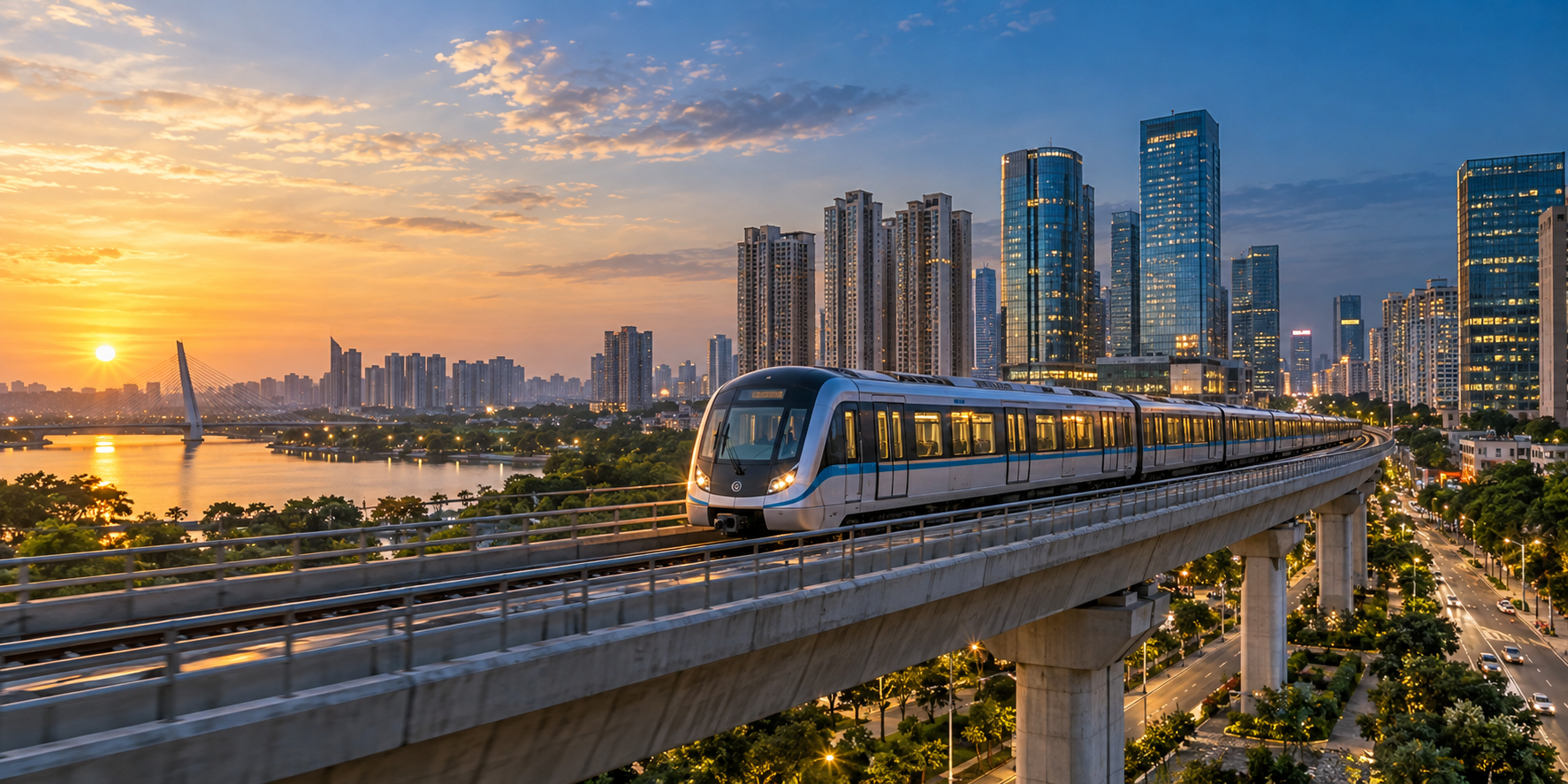 Full-Fleet Metro Rail Networks